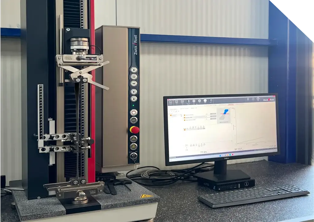 Tensile strength testing device