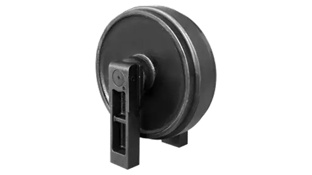 Excavator front idler