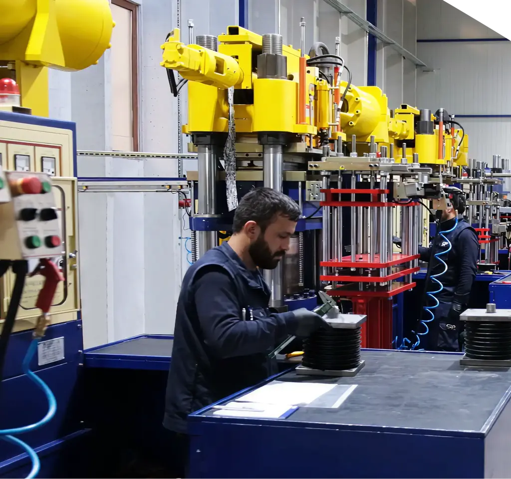 rubber spring injection Line